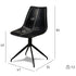 Set of 2 Black Dining Chairs Isabel